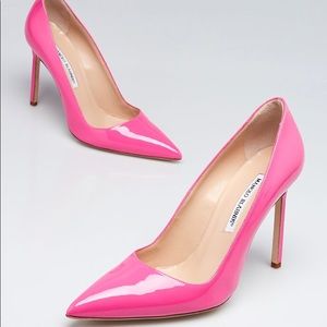 Manolo Blahnik Pink Patent Leather BB Pumps 💕